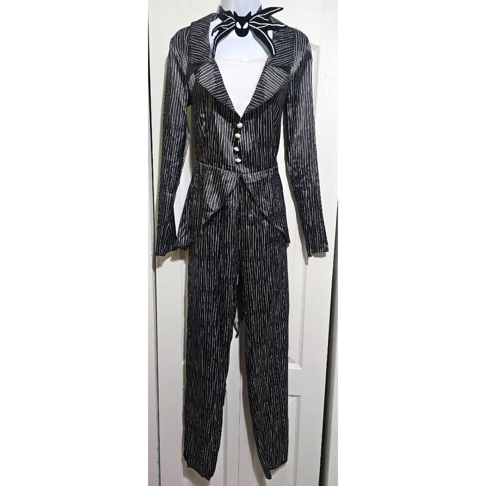 Jack Skellington Adult Costume Suit Bat Bowtie The Nightmare Before Christmas SM